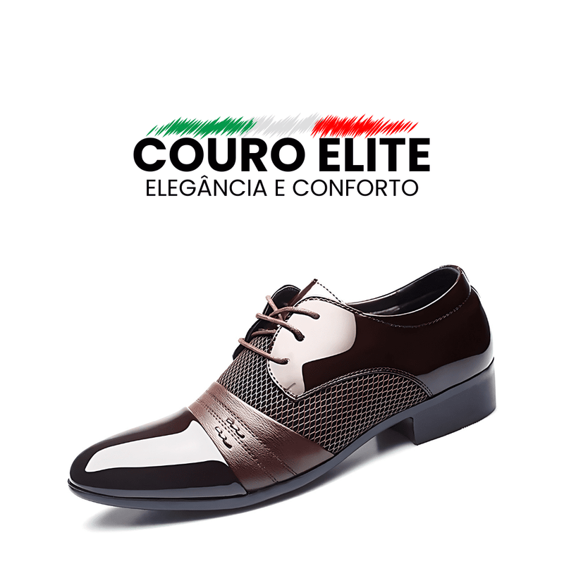 Sapatos de Couro Elite Elegance II - Elegância e Conforto em Cada Passo