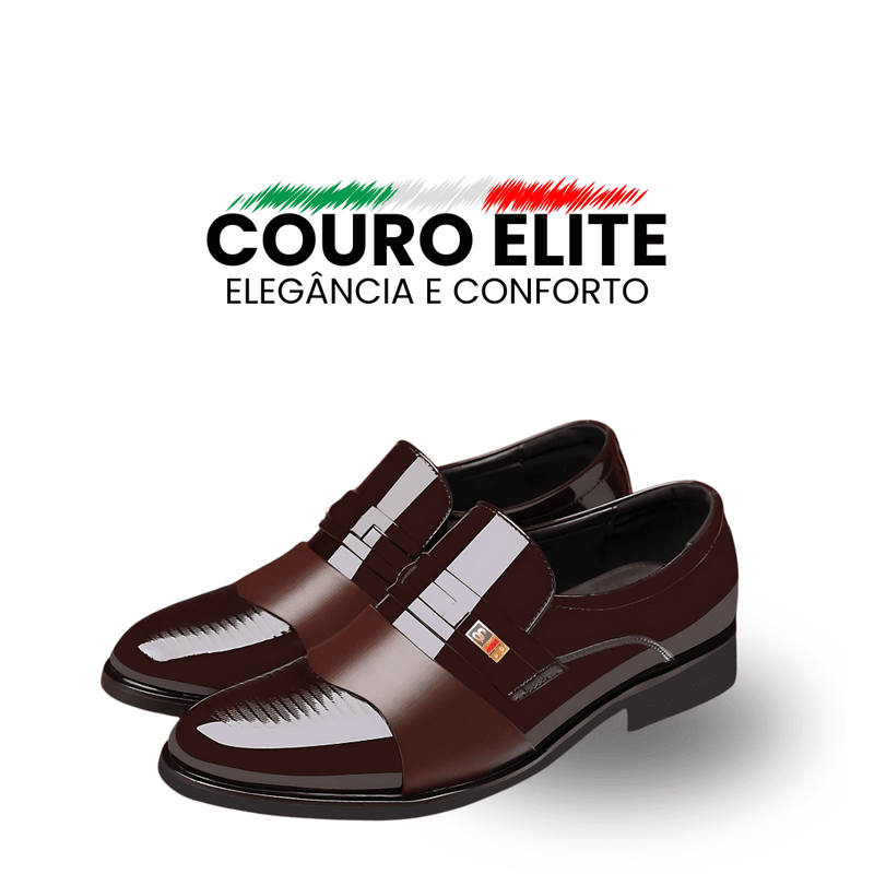 Sapatos de Couro Elite Fraternity - Elegância e Conforto em Cada Passo