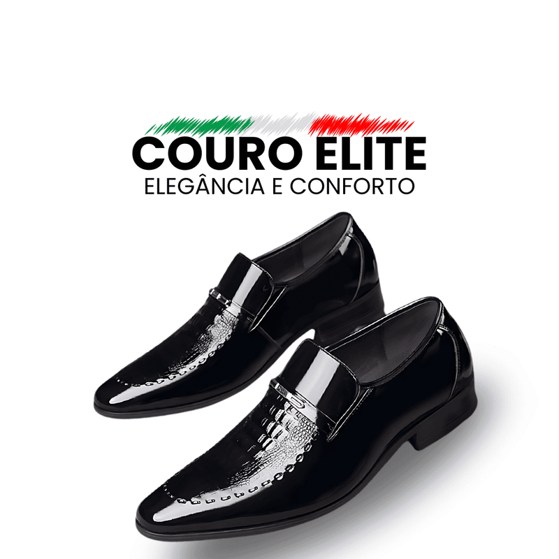 Sapatos de Couro Elite Simple  - Elegância e Conforto em Cada Passo