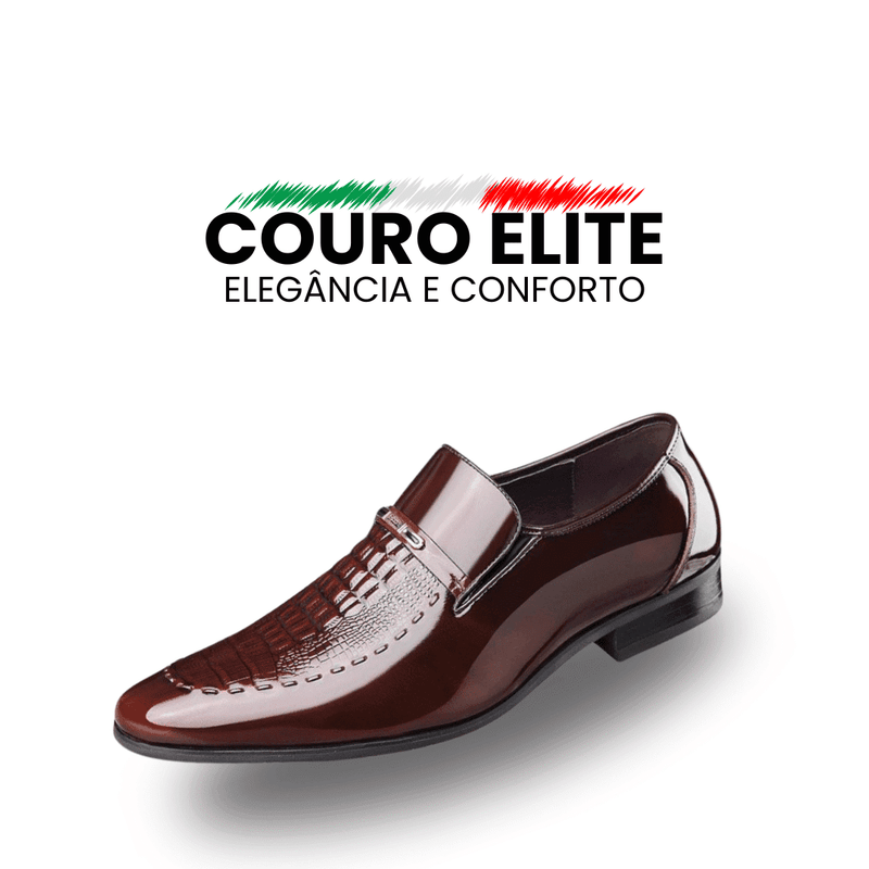 Sapatos de Couro Elite Simple  - Elegância e Conforto em Cada Passo