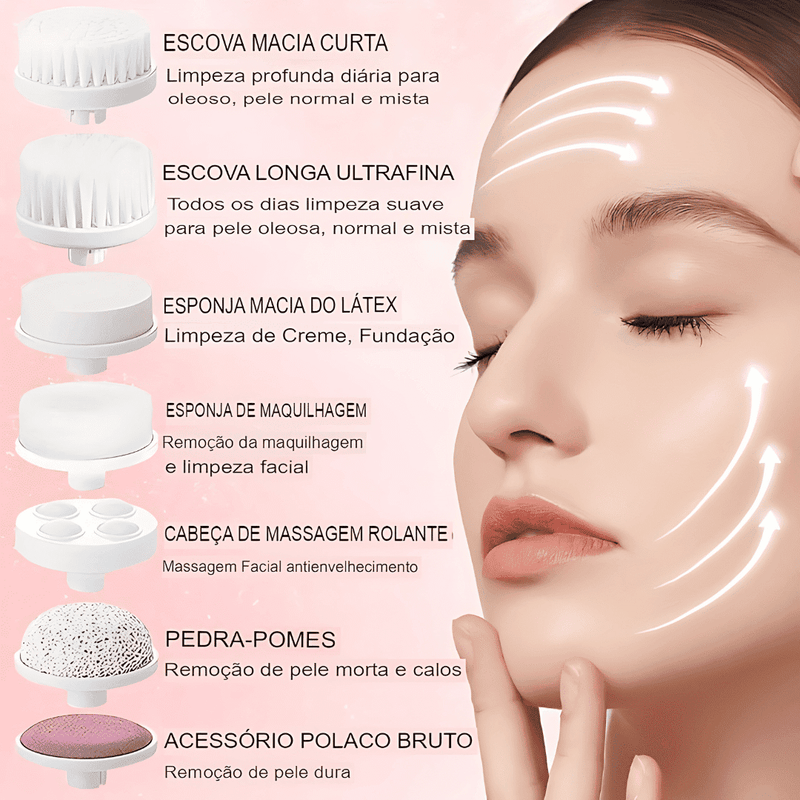 Electric Facial Cleanser - Beleza Completa em Um Único Aparelho