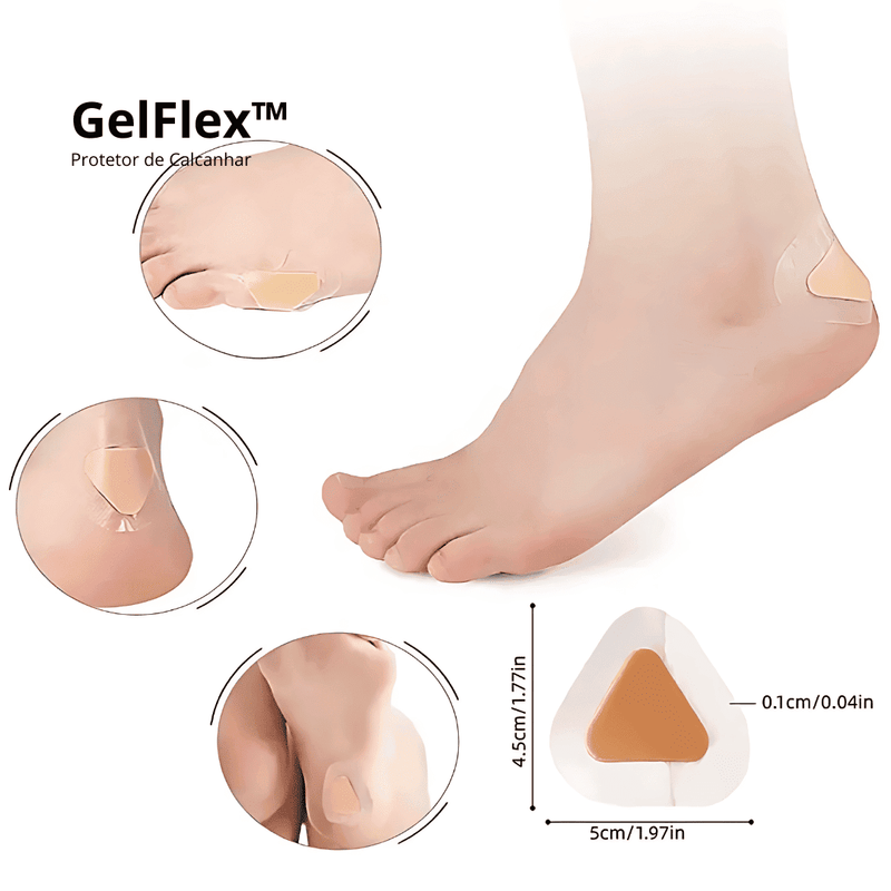 Protetor de Calcanhar GelFlex - Conforto Instantâneo, Proteção Total!