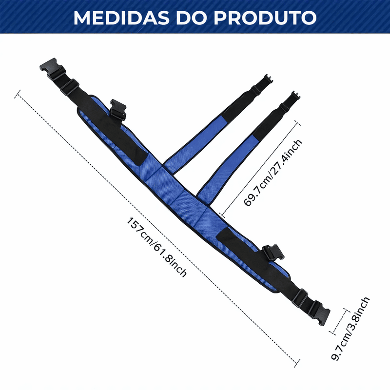 Cinto CareSafe - Conforto e segurança ao alcance, para quem você mais ama.