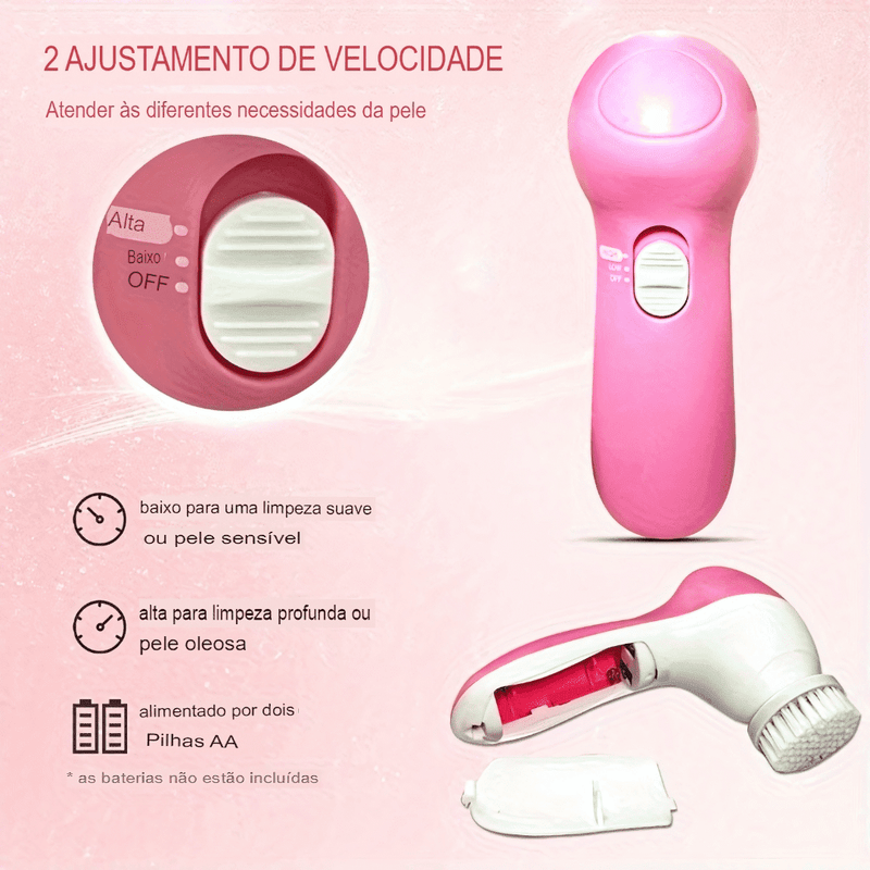 Electric Facial Cleanser - Beleza Completa em Um Único Aparelho