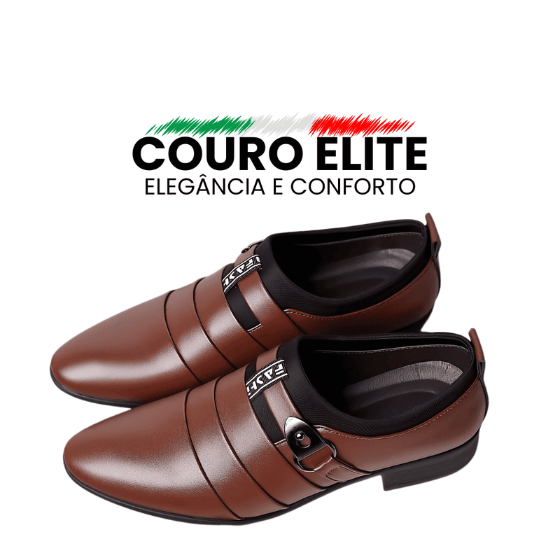 Sapatos de Couro Elite Comfort - Elegância e Conforto em Cada Passo