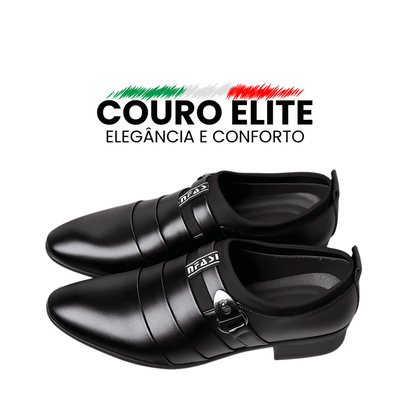 Sapatos de Couro Elite Comfort - Elegância e Conforto em Cada Passo