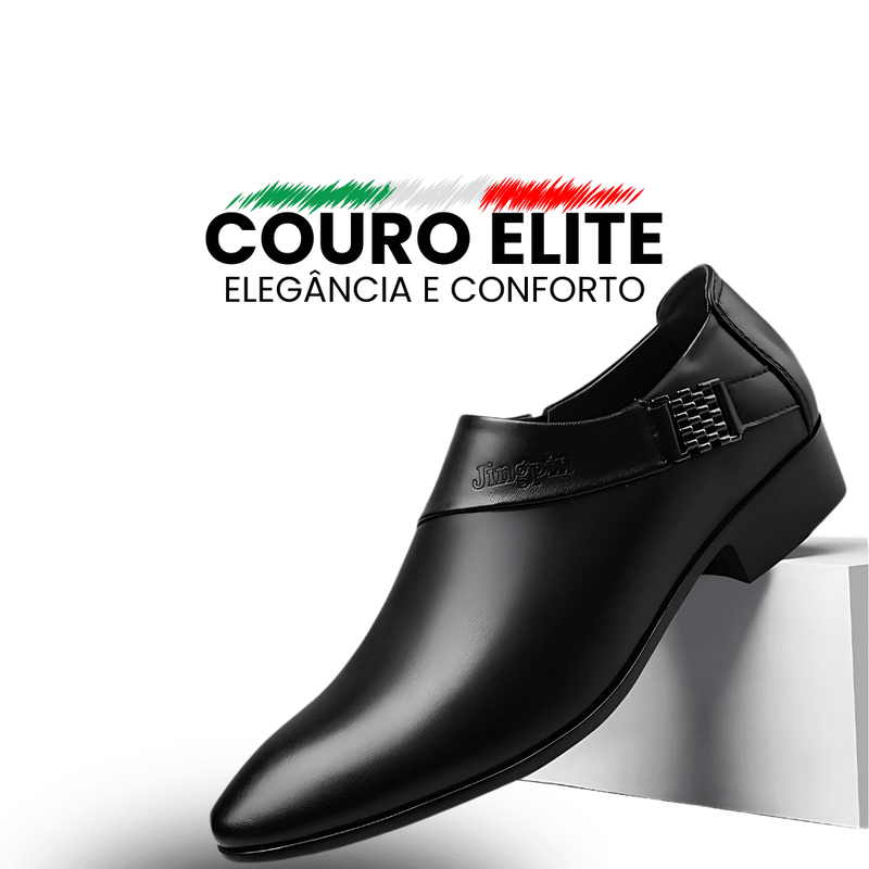 Sapatos de Couro Elite Clean - Elegância e Conforto em Cada Passo