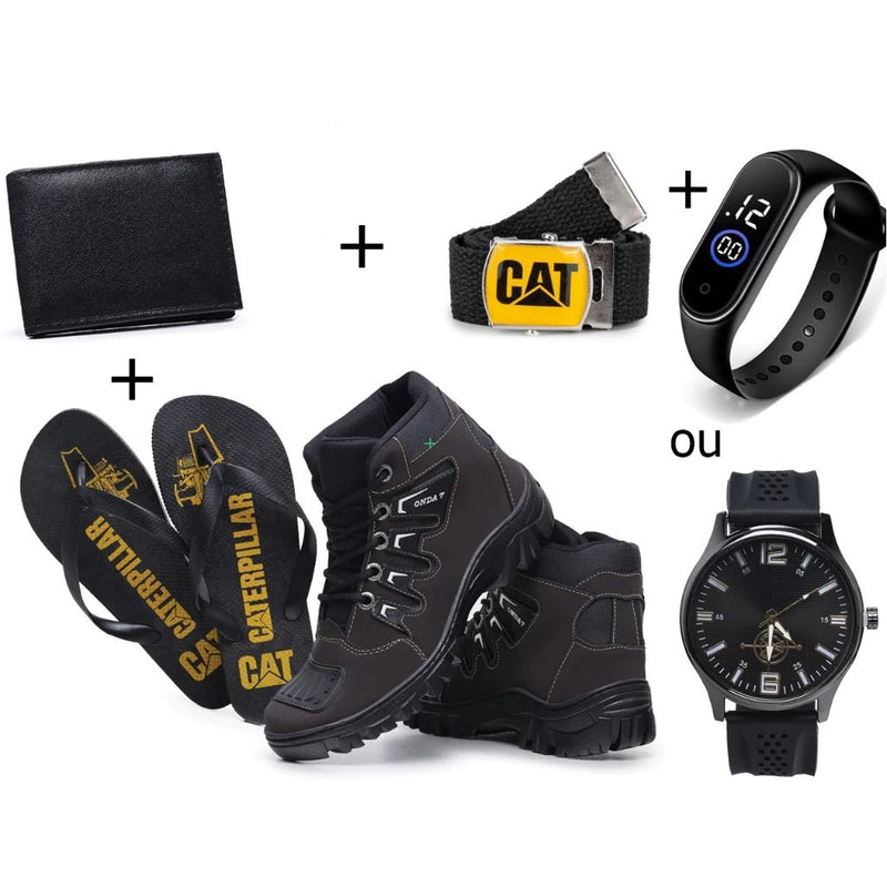 Caterpillar Adventure Onda7 Kit Masculino - Sua jornada, nosso conforto - Pés Confortáveis