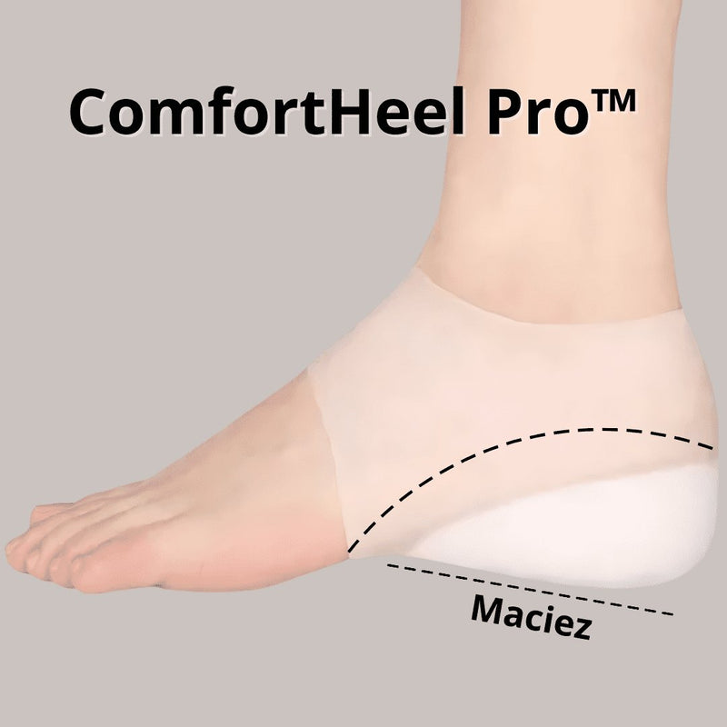 ComfortHeel Pro™ - Meia De Silicone Em Gel para Esporão no Calcanhar com Aumento de Altura Invisível - Pés Confortáveis