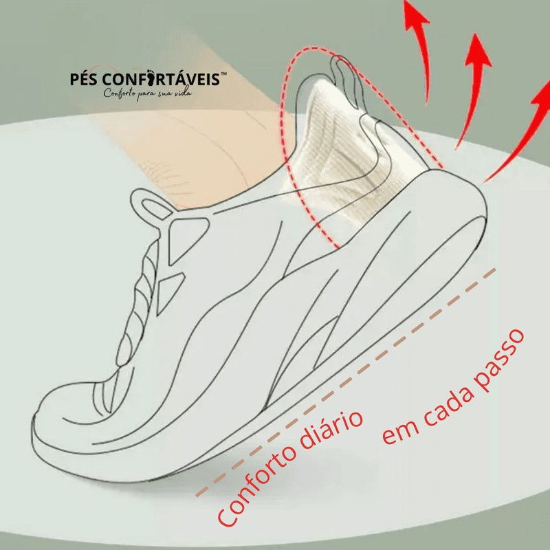 ComfortMax - Seu conforto, nossa missão! Diga adeus às bolhas e dores no calcanhar com ComfortMax, o seu parceiro de conforto diário. - Pés Confortáveis